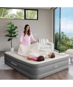 MATERASSO MATRIMONIALE GONFIABILE INTEX "TRUAIRE COMFORT PLUSH" MARRONE 152X203X46 CM - COD. 64036